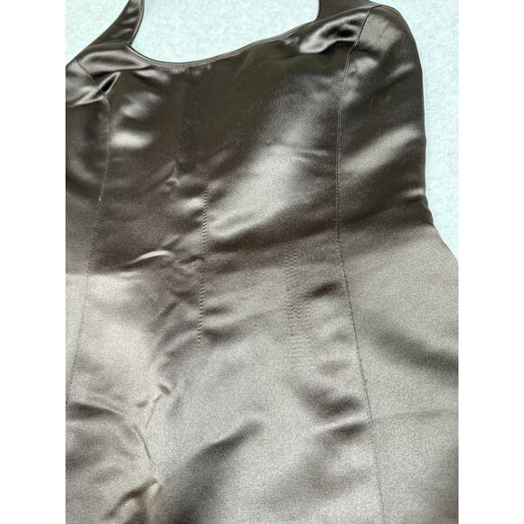 Vintage Geronimo by Stephen Digeronimo Womens Size 4 Brown Halter Mini Dress - Picture 15 of 15